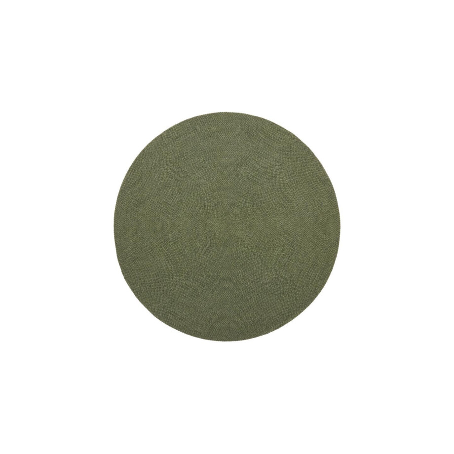 Kave Home Rond Vloerkleed 'Despas' 150cm, kleur Donkergroen afbeelding 1
