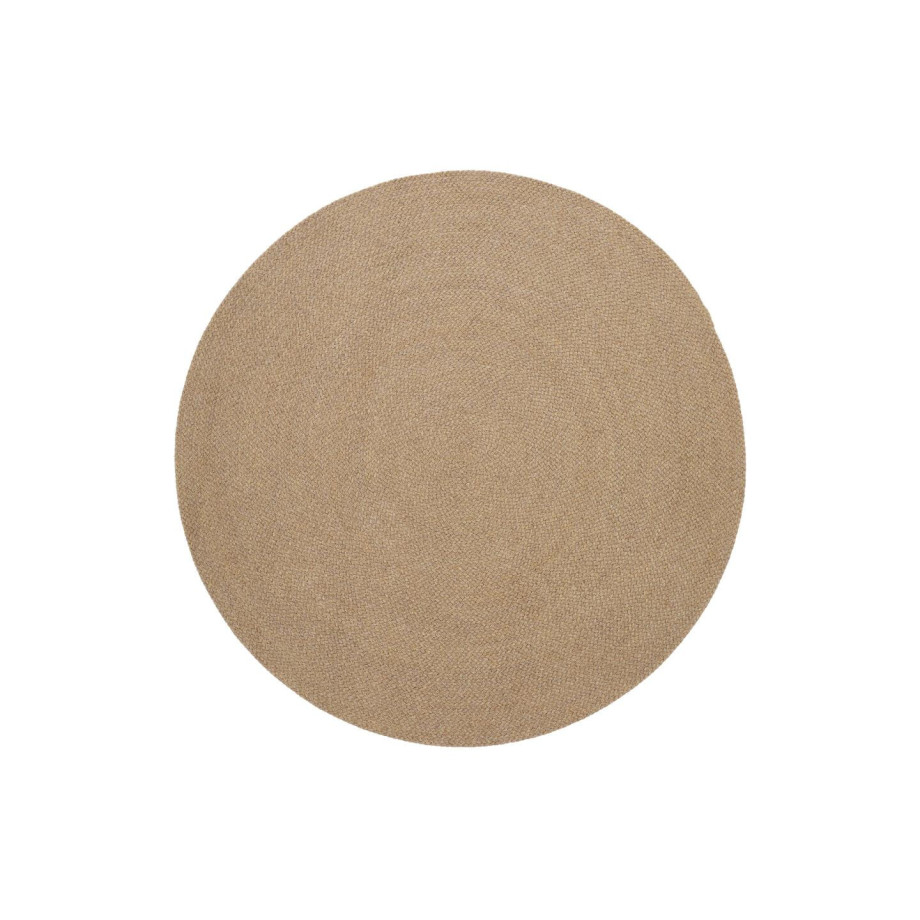 Kave Home Rond Vloerkleed 'Despas' 200cm, kleur Beige afbeelding 1