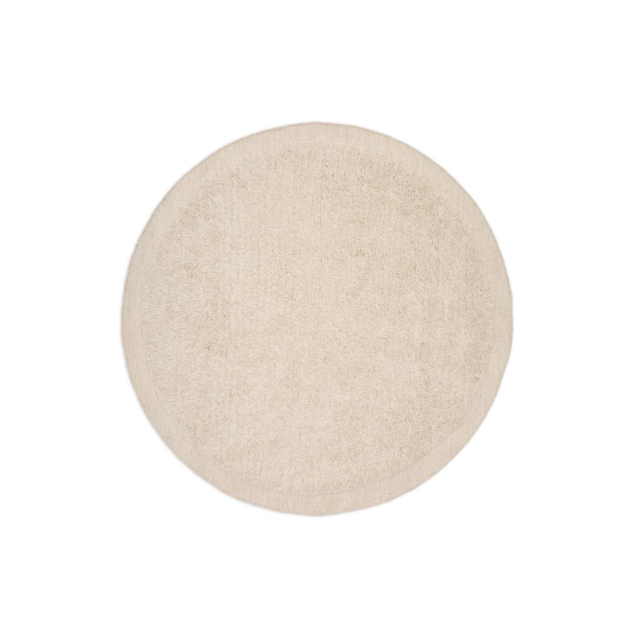 Kave Home Rond Vloerkleed 'Marely' 200cm, kleur Wit afbeelding 1