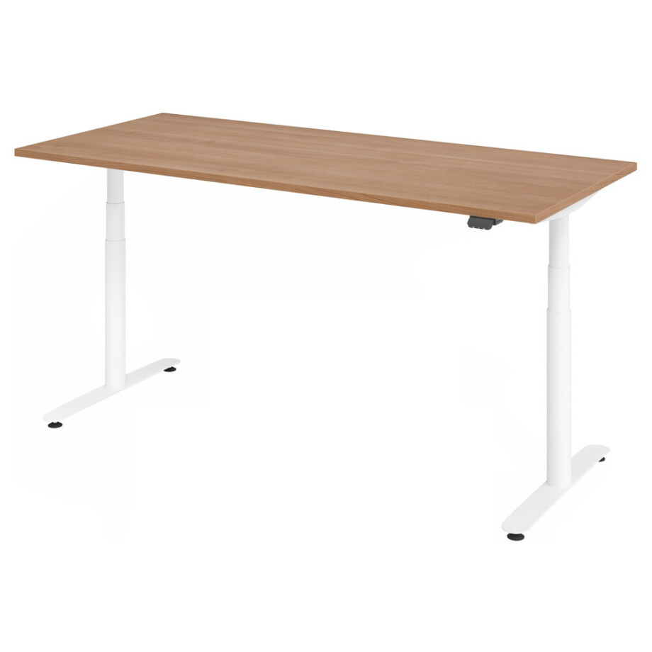 XDLR 19 W | 180x80 | Bureau elektrisch in hoogte verstelbaar. - 180 x 80 Walnoot Tafelhoogte I Elektrisch in hoogte verstelbaar afbeelding 