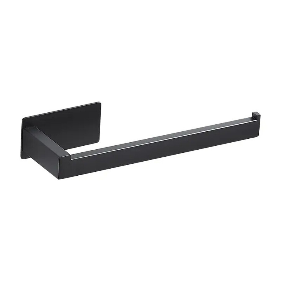XIVADA Keukenrolhouder Mona - Zonder Boren - Plakstrip - Rvs - Zwart afbeelding 1