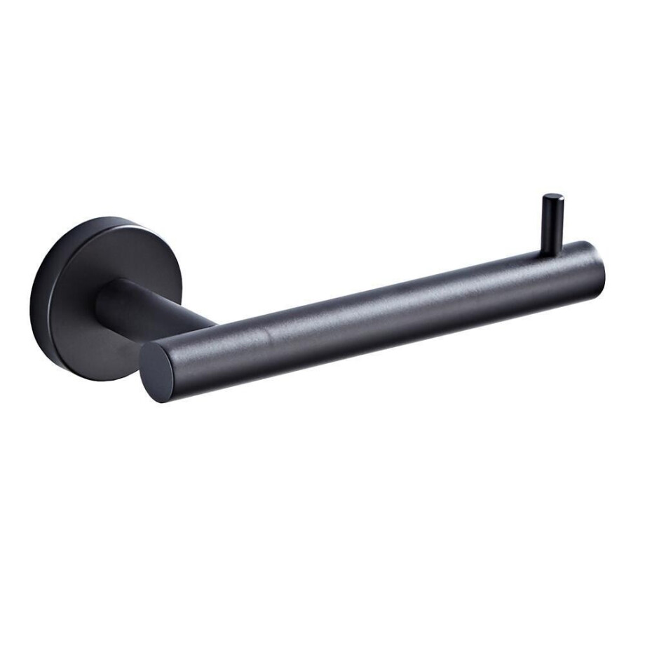 XIVADA Toiletrolhouder Juna - Zelfklevend - Rvs - Zwart afbeelding 1