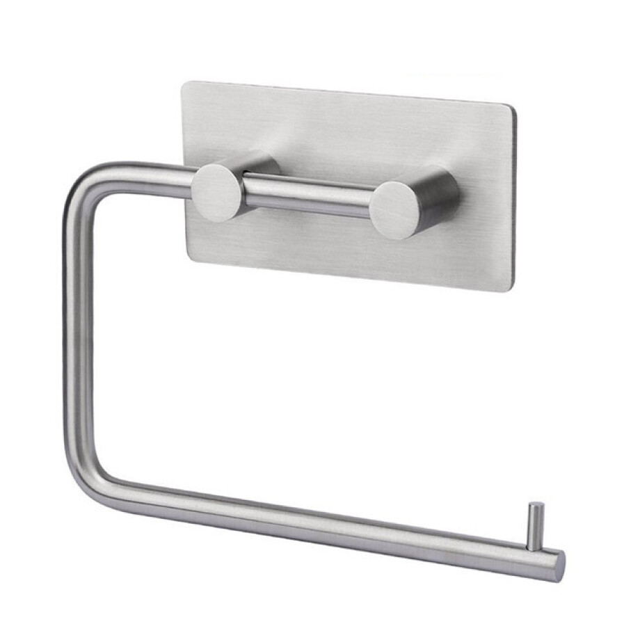 XIVADA WC rolhouder Mara - Rvs - Zelfklevend - 3m Tape - Zilver afbeelding 1