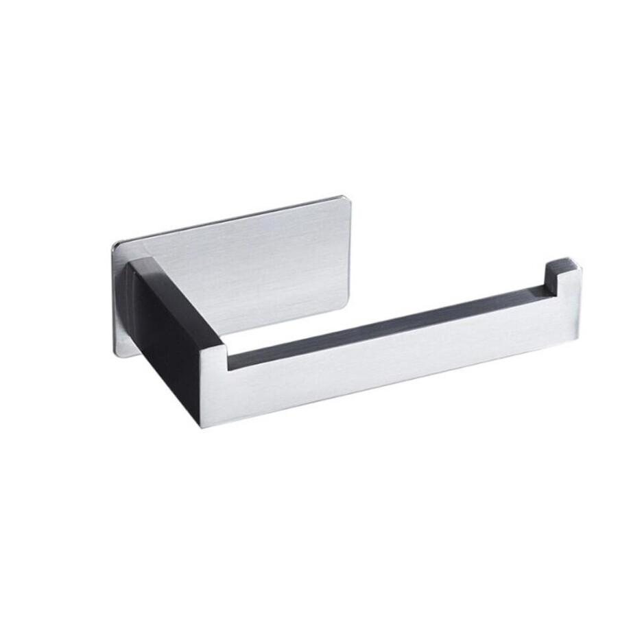 XIVADA WC rolhouder Luca - Zonder Boren - Rvs - Zelfklevend - Zilver XIVADA WC rolhouder Luca - Zonder Boren - Rvs - Zelfklevend - Zilver afbeelding 1