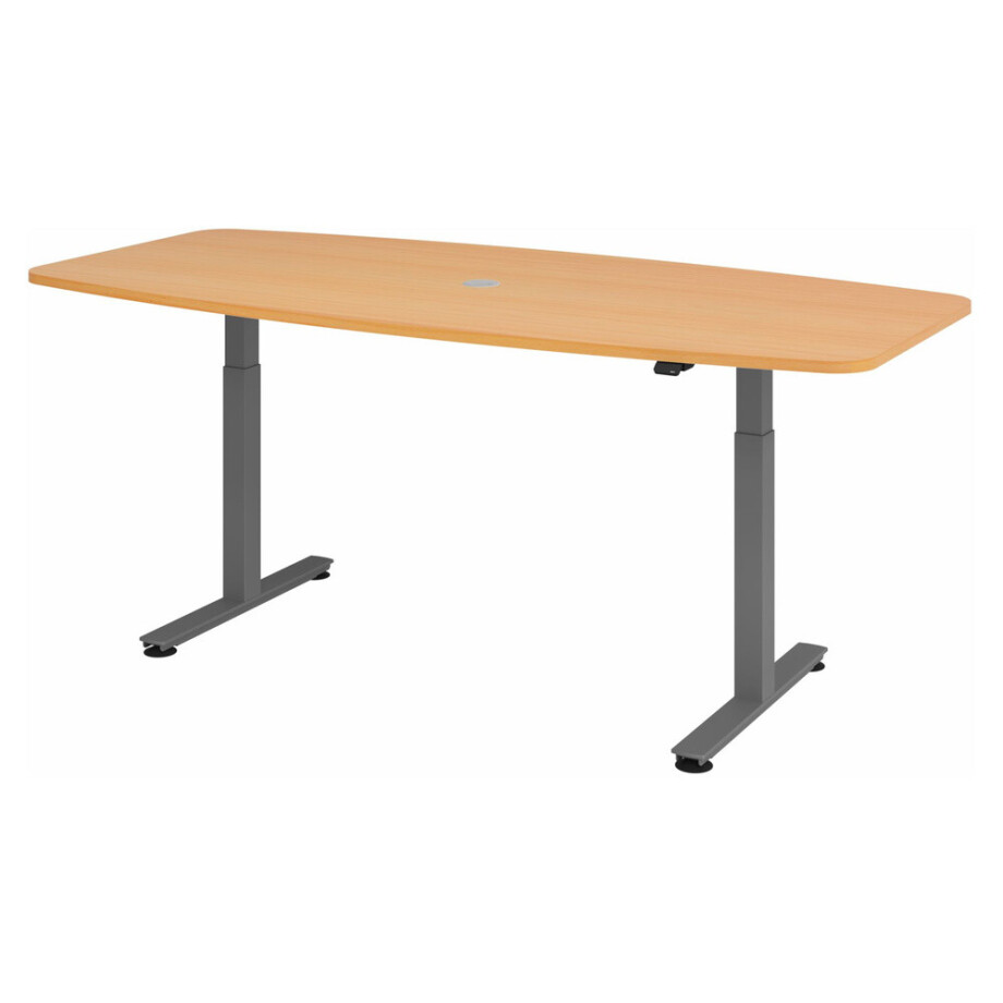 XMST 22 G | 220x103 | Bureau elektrisch in hoogte verstelbaar - Beuken 220 x 103 Tafelhoogte I Elektrisch in hoogte verstelbaar XMST 22 G | 220x103 | Bureau elektrisch in hoogte verstelbaar - Beuken 220 x 103 Tafelhoogte I Elektrisch in hoogte verstelbaar afbeelding