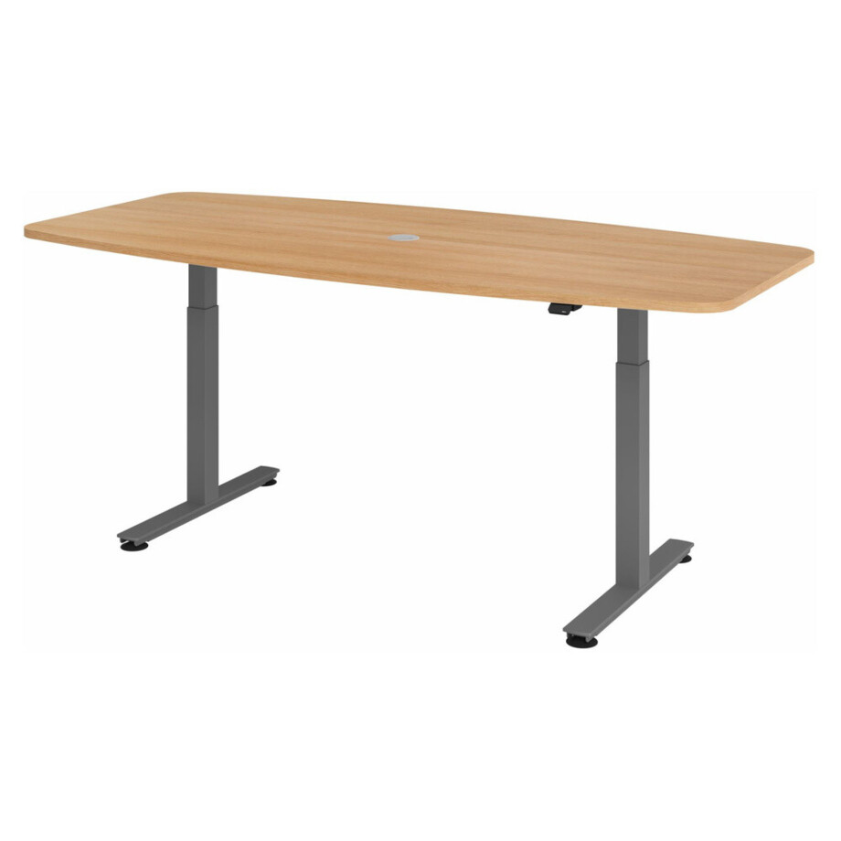 XMST 22 G | 220x103 | Bureau elektrisch in hoogte verstelbaar - Eiken 220 x 103 Tafelhoogte I Elektrisch in hoogte verstelbaar XMST 22 G | 220x103 | Bureau elektrisch in hoogte verstelbaar - Eiken 220 x 103 Tafelhoogte I Elektrisch in hoogte verstelbaar afbeelding