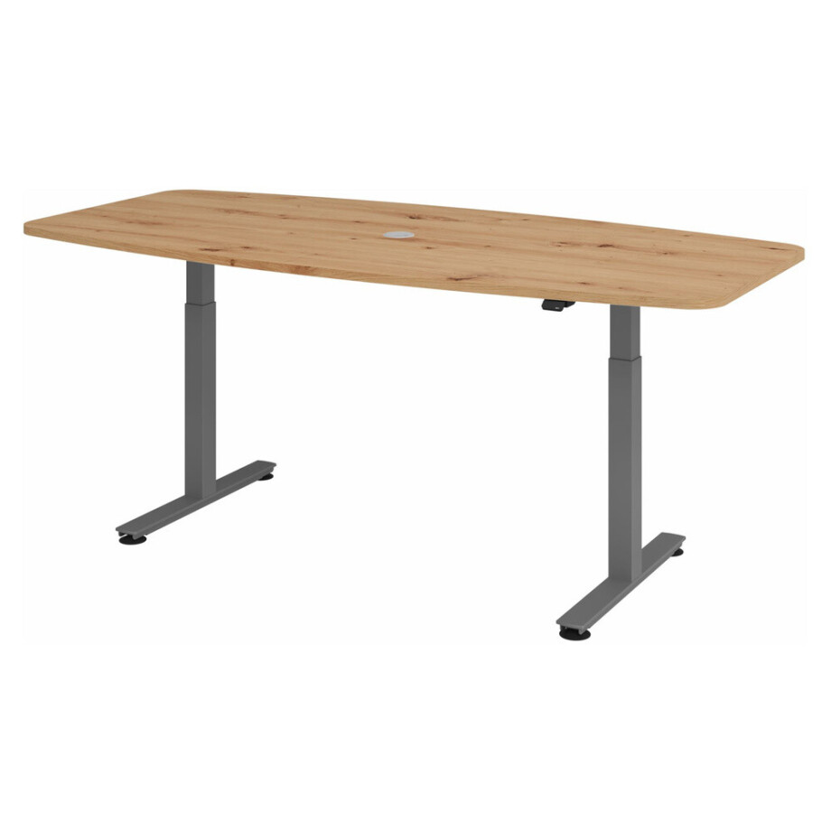 XMST 22 G | 220x103 | Bureau elektrisch in hoogte verstelbaar - 220 x 103 Knoestige Eiken Tafelhoogte I Elektrisch in hoogte verstelbaar XMST 22 G | 220x103 | Bureau elektrisch in hoogte verstelbaar - 220 x 103 Knoestige Eiken Tafelhoogte I Elektrisch in hoogte verstelbaar afbeelding