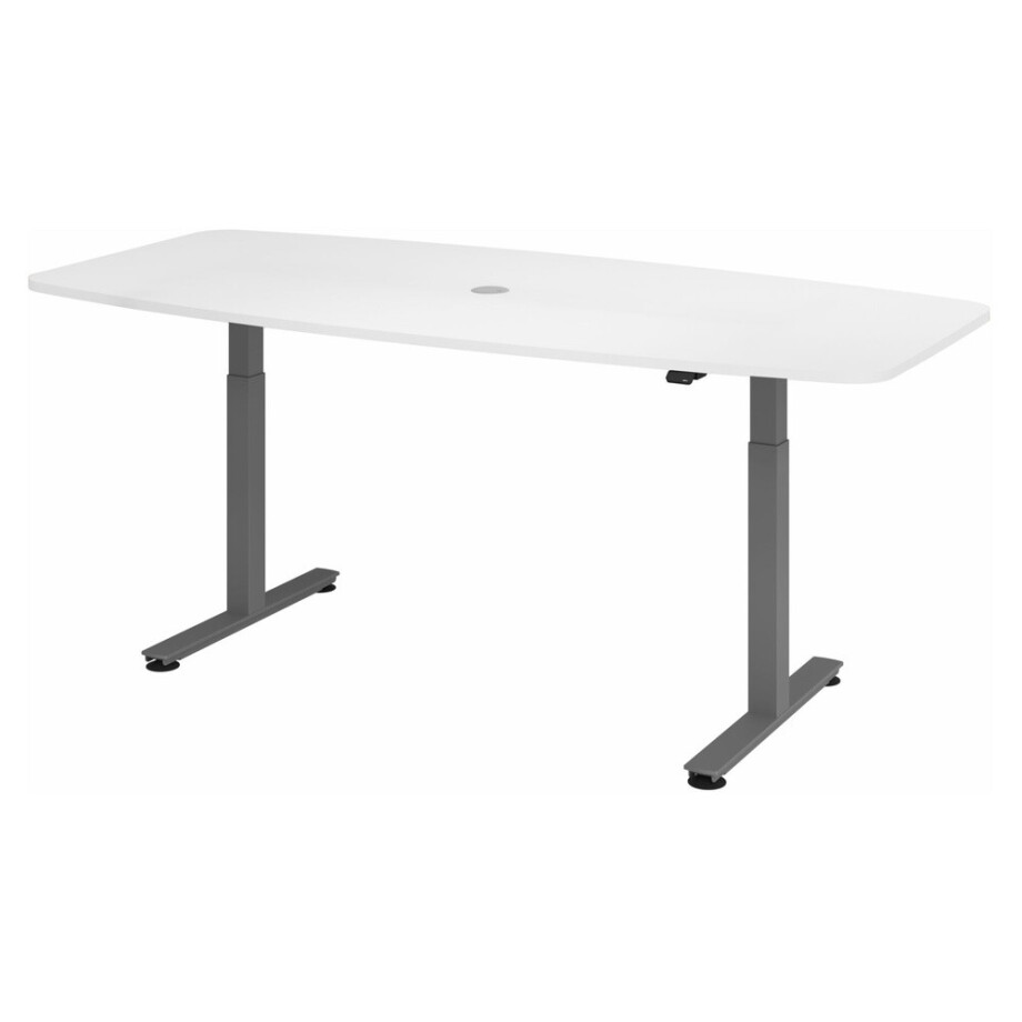 XMST 22 G | 220x103 | Bureau elektrisch in hoogte verstelbaar - Wit 220 x 103 Tafelhoogte I Elektrisch in hoogte verstelbaar XMST 22 G | 220x103 | Bureau elektrisch in hoogte verstelbaar - Wit 220 x 103 Tafelhoogte I Elektrisch in hoogte verstelbaar afbeelding