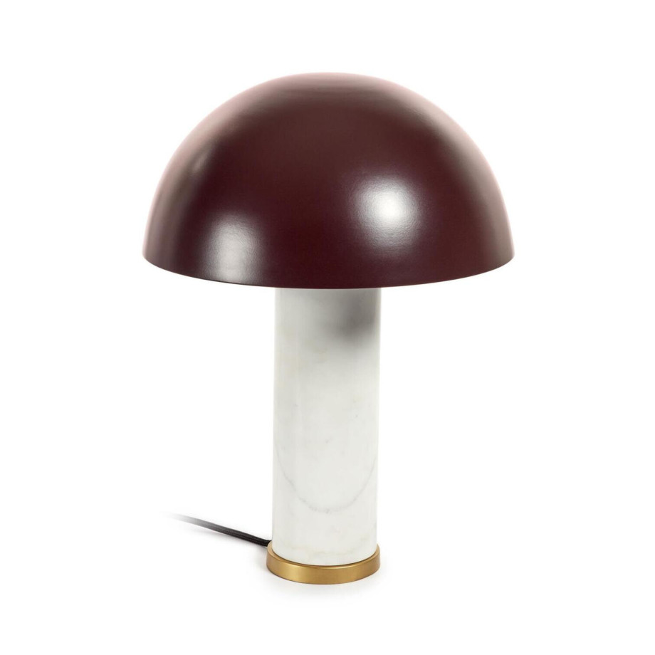 Kave Home Tafellamp 'Zorione' Marmer, kleur Bruin afbeelding 1