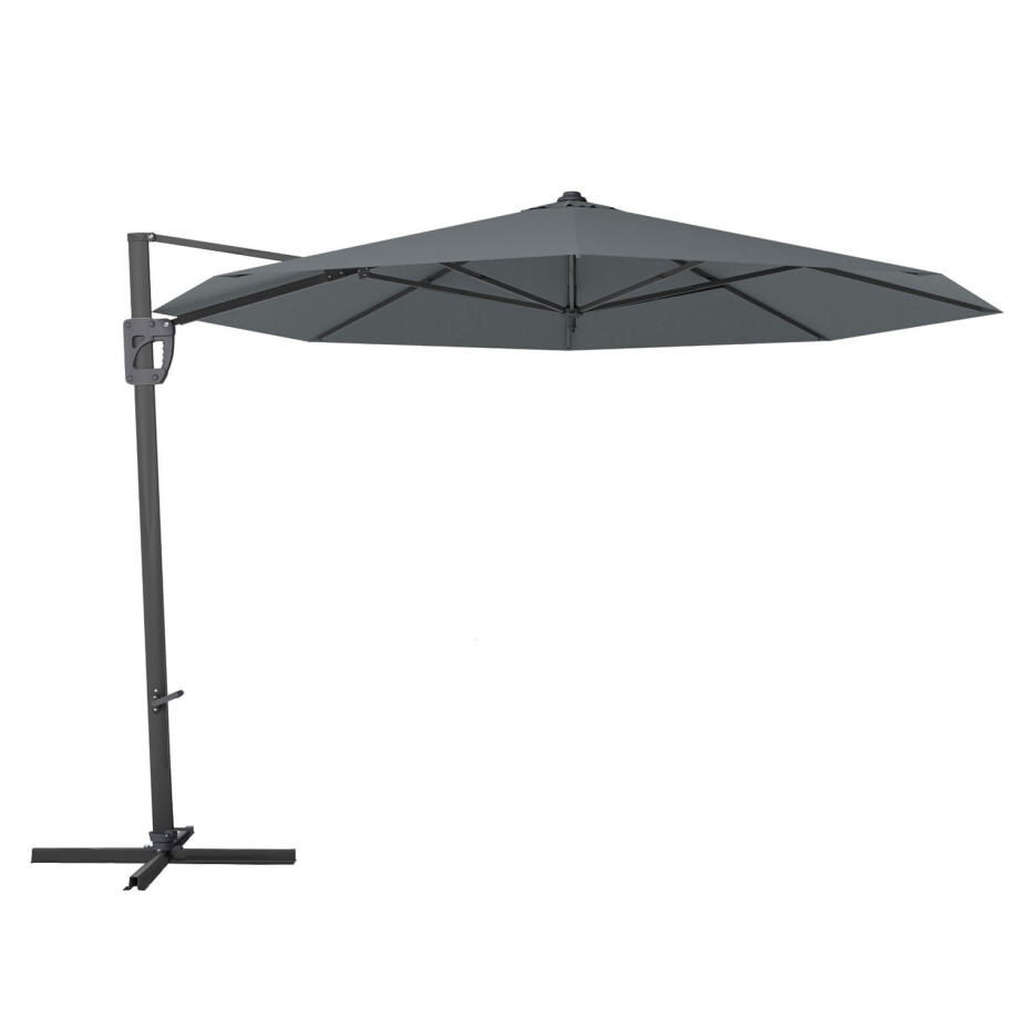 Vrijhangende zweefparasol Capri 350cm (grey) afbeelding 