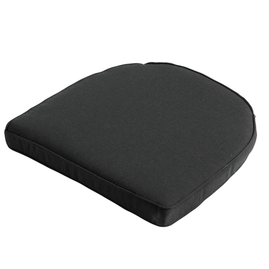 Zitkussen Wicker york 48x48cm   Rib black afbeelding 