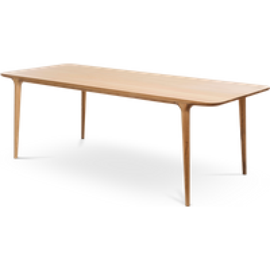 Fawn table houten eettafel naturel - 160 x 90 cm afbeelding 1