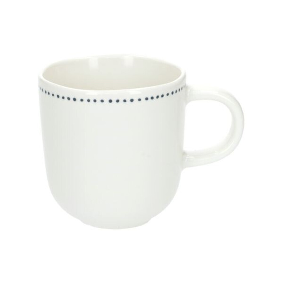 Theemok blauwe stip, organisch, porselein,Ø 9 cm Theemok blauwe stip, organisch, porselein,Ø 9 cm afbeelding 1