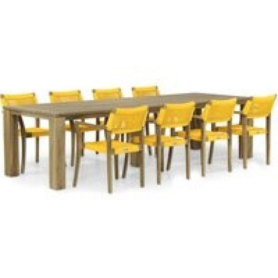 Lifestyle Dallas/Brighton 300 cm dining tuinset 9-delig afbeelding 1
