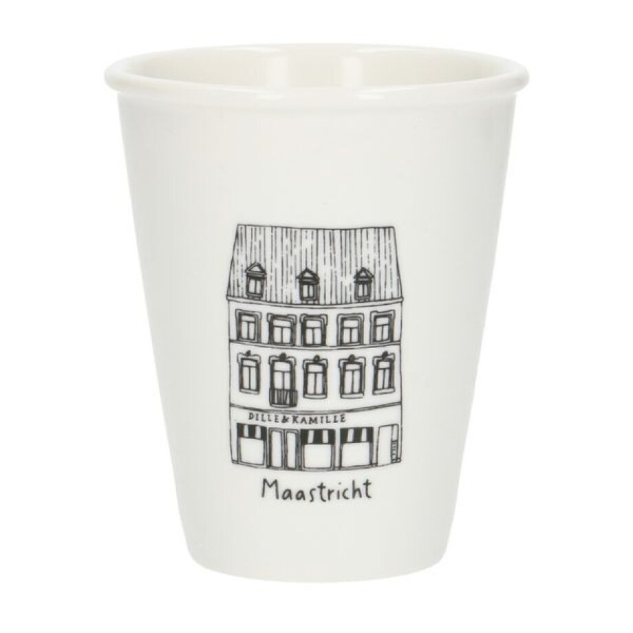 Gevel mok, Maastricht, porselein, 200 ml Gevel mok, Maastricht, porselein, 200 ml afbeelding 1