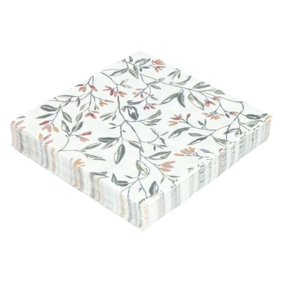 Servetten, papier, bloesem, 33 x 33 cm, 20 stuks Servetten, papier, bloesem, 33 x 33 cm, 20 stuks afbeelding 1