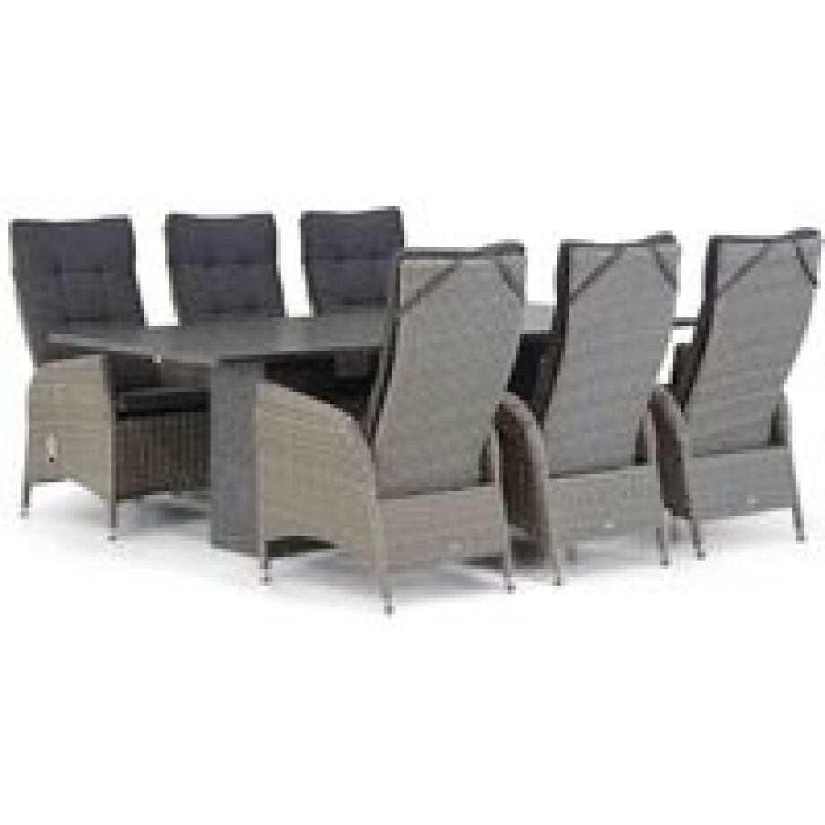 Garden Collections Lincoln/Graniet 220 cm dining tuinset 7-delig afbeelding 1