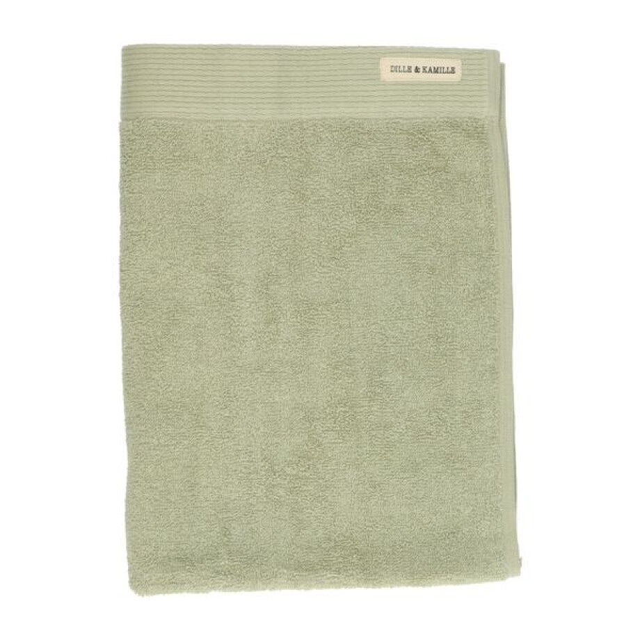 Handdoek, Recycled katoen, Lichtgroen, 50 x 100 cm afbeelding 1