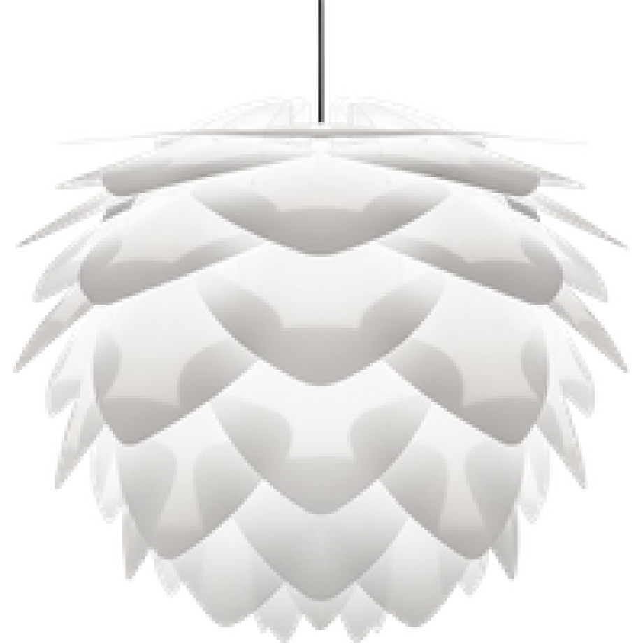 Silvia Medium hanglamp white - met koordset zwart - Ø 50 cm afbeelding 1