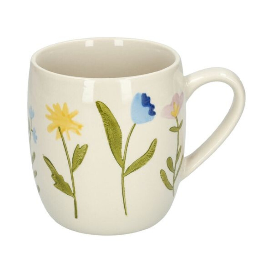 Theemok, steengoed, wilde bloemen, Ø 9,5 cm afbeelding 1