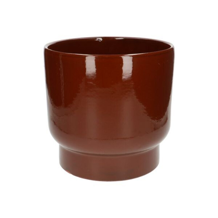 Bloempot'Mara', aardewerk, terracottaØ 24 Bloempot'Mara', aardewerk, terracottaØ 24 afbeelding 1