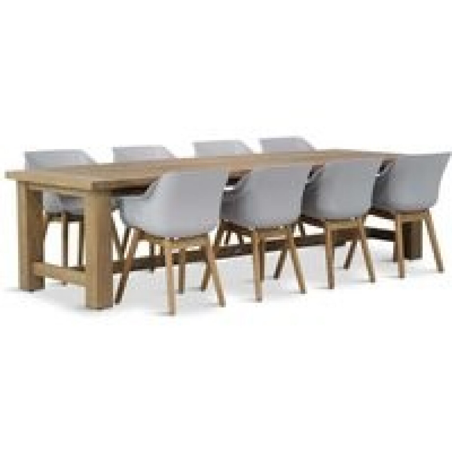 Hartman Sophie teak/Fourmile 300 cm dining tuinset 9-delig afbeelding 1