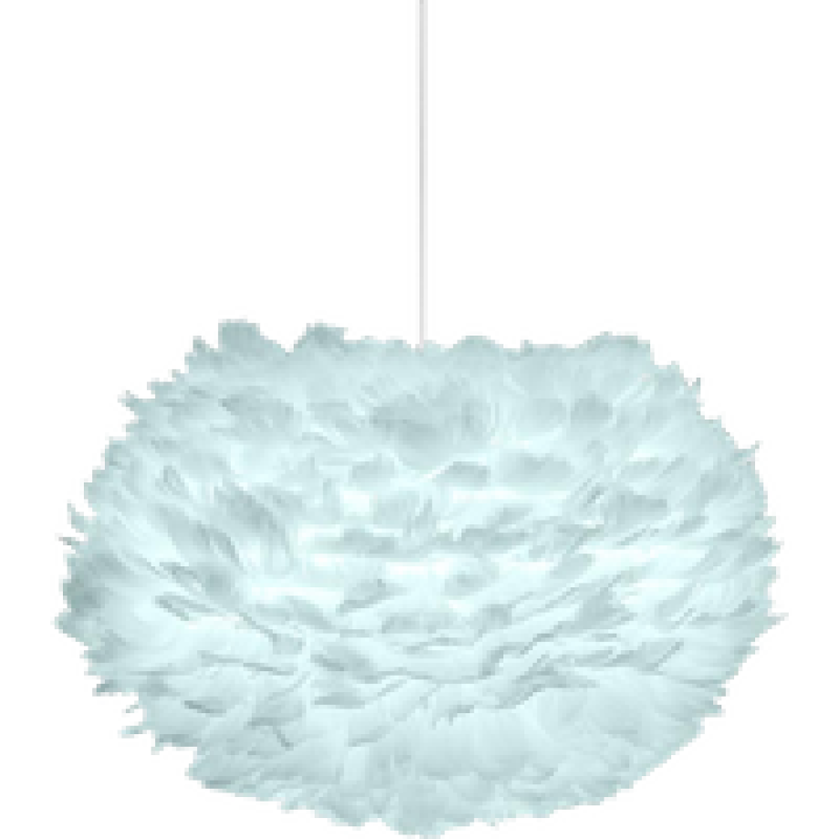 Eos Medium hanglamp light blue - met koordset wit - Ø 45 cm afbeelding 1