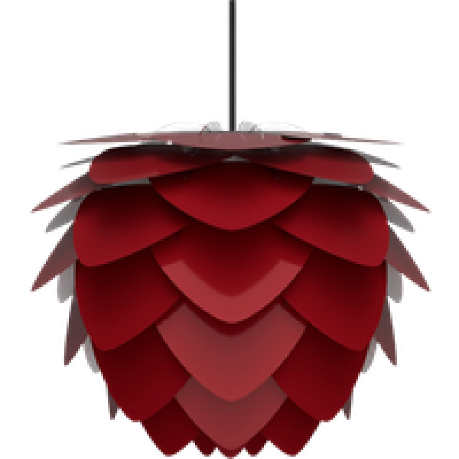 Aluvia Medium hanglamp ruby red - met koordset zwart - Ø 59 cm afbeelding 1