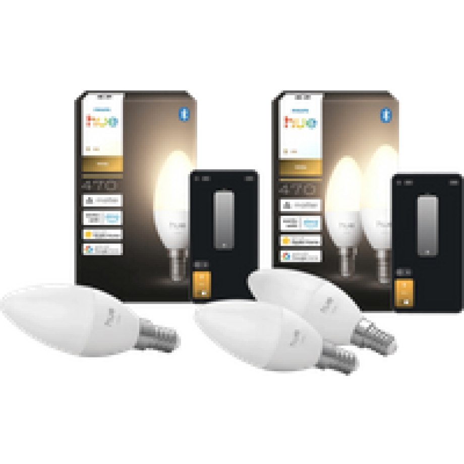 Philips Hue Kaarslamp White E14 3-Pack afbeelding 