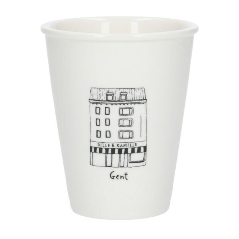 Gevel mok, Gent, porselein, 200 ml Gevel mok, Gent, porselein, 200 ml afbeelding 1