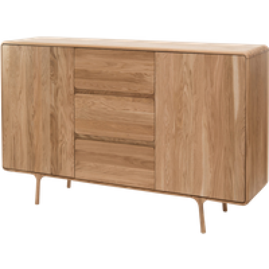 Fawn dresser houten ladekast naturel - 180 x 110 cm afbeelding 1