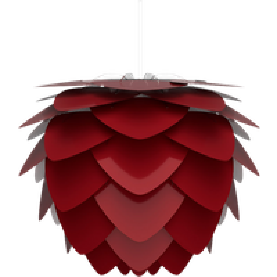 Aluvia Medium hanglamp ruby red - met koordset wit - Ø 59 cm afbeelding 1