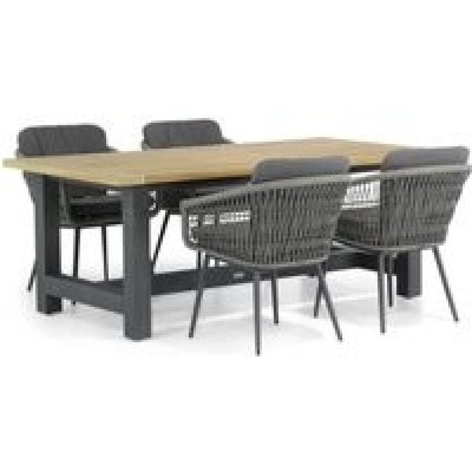 Lifestyle Western/San Francisco 200 cm dining tuinset 5-delig afbeelding 1