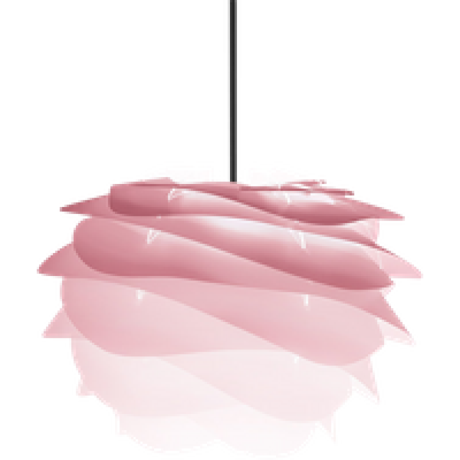 Carmina Mini hanglamp baby rose - met koordset zwart - Ø 32 cm afbeelding 1