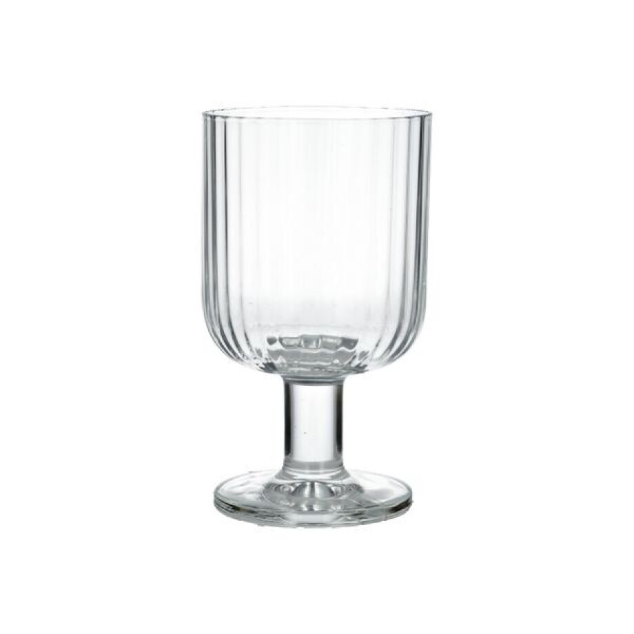 Wijnglas, geribbeld glas, stapelbaar, 270 ml Wijnglas, geribbeld glas, stapelbaar, 270 ml afbeelding