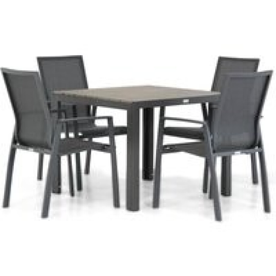 Lifestyle Ultimate/Young 92 cm dining tuinset 5-delig Lifestyle Ultimate/Young 92 cm dining tuinset 5-delig afbeelding 1