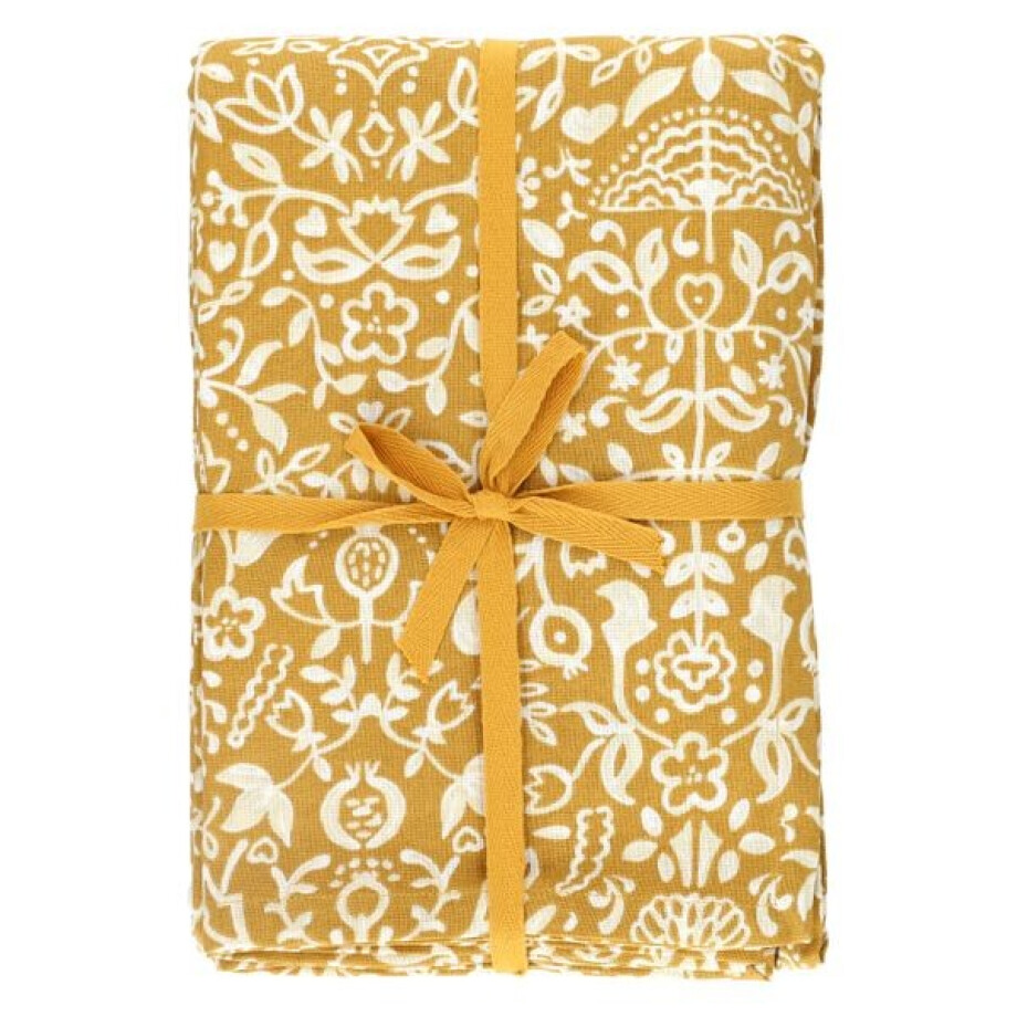 Tafelkleed extra lang, GOTS bio-katoen, decoratief, 145 x 350 cm afbeelding 1