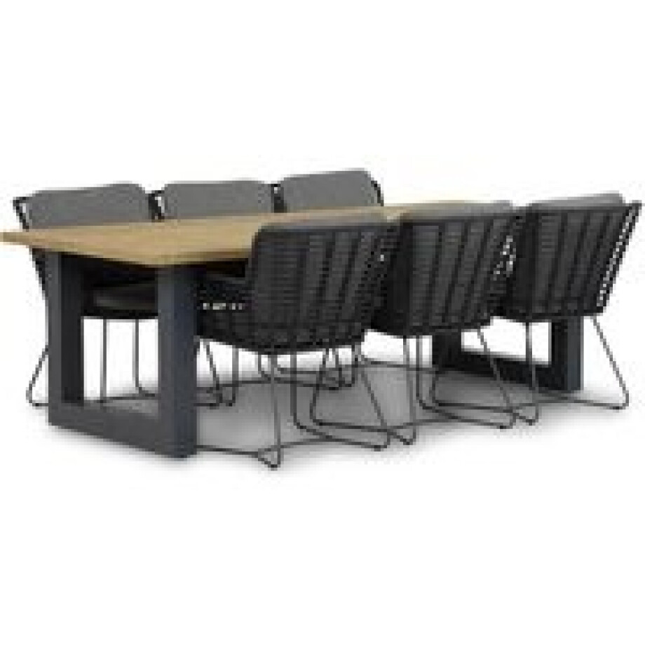 4 Seasons Outdoor Fabrice/Talai 240 cm dining tuinset 7-delig 4 Seasons Outdoor Fabrice/Talai 240 cm dining tuinset 7-delig afbeelding 1