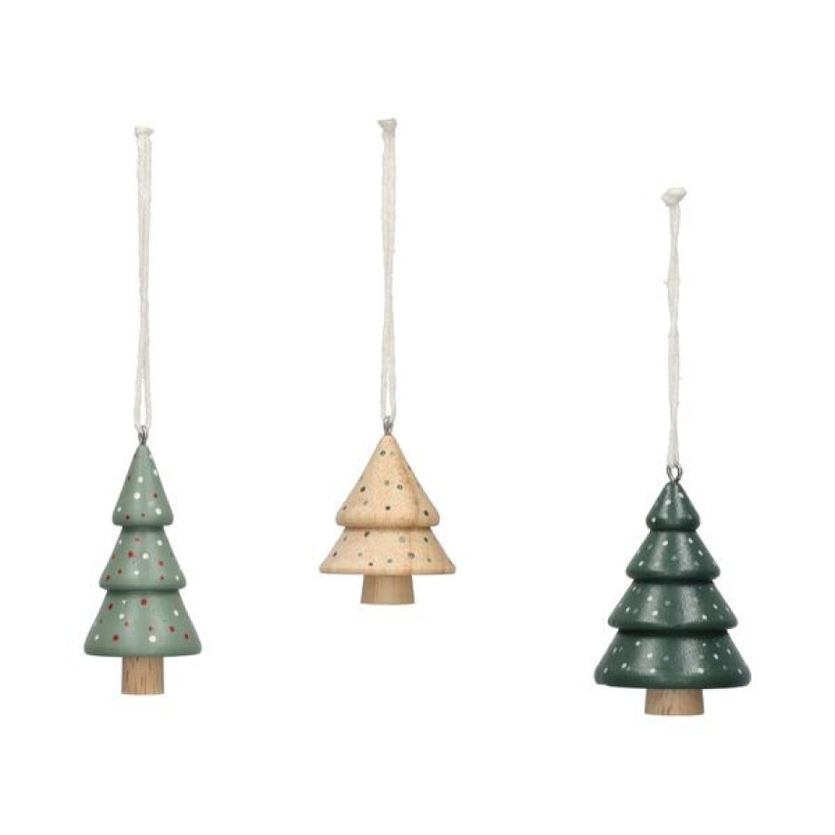Hangers, hout, set van 3 bomen afbeelding 1