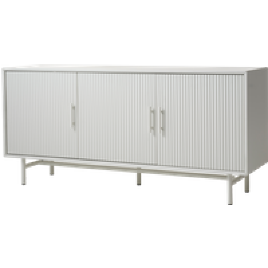 Arlo houten dressoir grijs/beige - 160 x 45 cm afbeelding 1