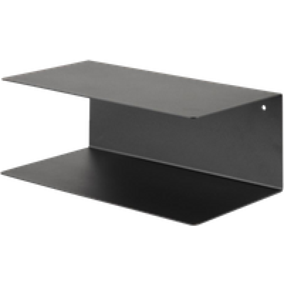 Yara metalen wandplank zwart - 35 x 20 cm afbeelding 1