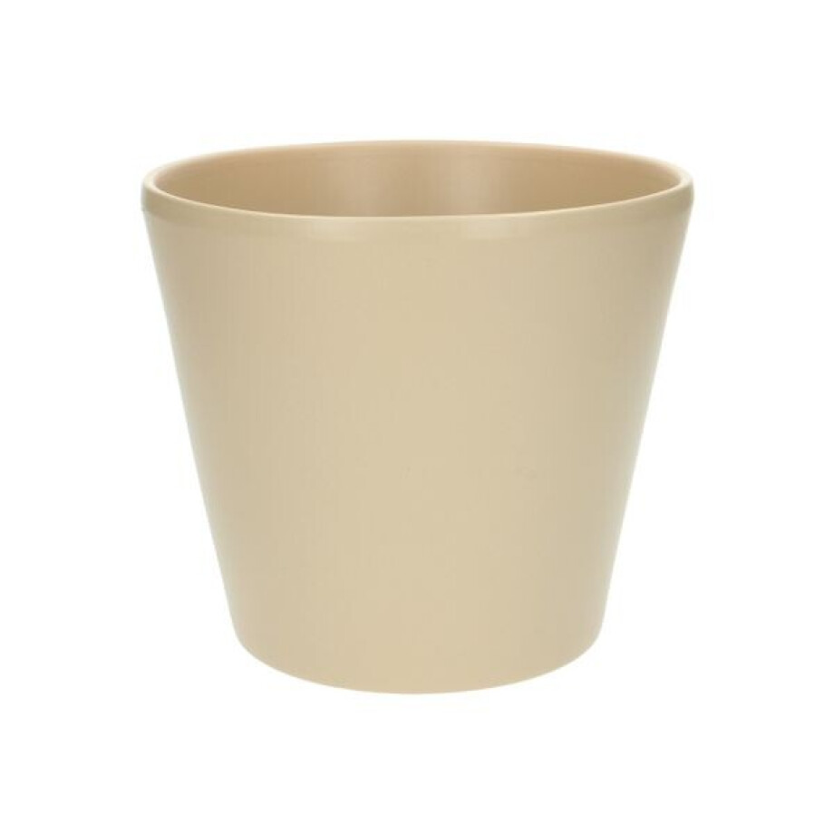 Bloempot 'taps', aardewerk, kiezelgrijs, ø17,5 cm Bloempot 'taps', aardewerk, kiezelgrijs, ø17,5 cm afbeelding 1