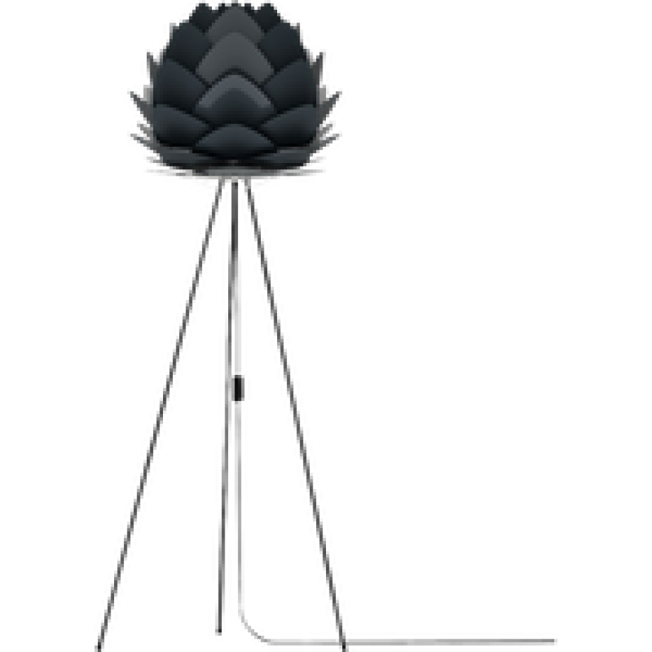 Aluvia Medium vloerlamp anthracite grey - met tripod zwart - Ø 59 cm afbeelding 1