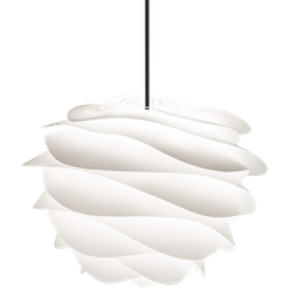 Carmina Mini hanglamp white - met koordset zwart - Ø 32 cm afbeelding 1