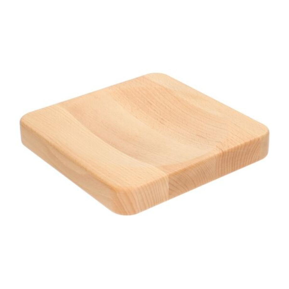 Snijplank voor kruiden, beukenhout, 20 x 20 cm afbeelding 