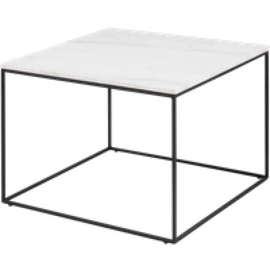 Nina marmeren salontafel wit - 60 x 60 cm afbeelding 1