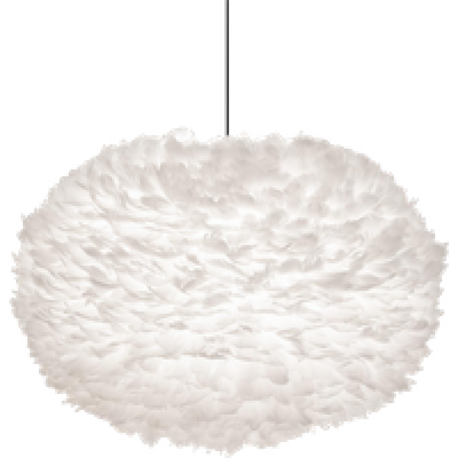 Eos X-large hanglamp white - met koordset zwart - Ø 75 cm afbeelding 1