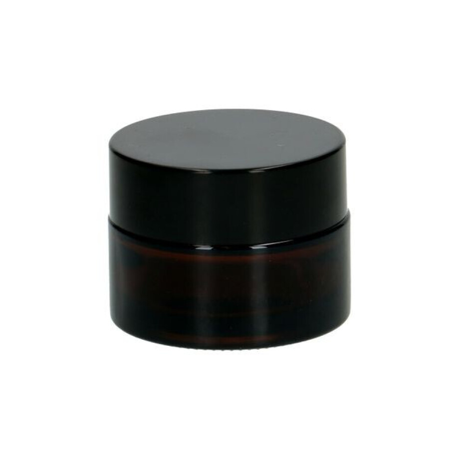 Potje, bruin glas 15 ml Potje, bruin glas 15 ml afbeelding 1