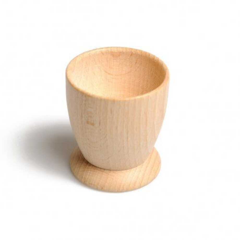 Eierdopje, beukenhout, recht afbeelding 