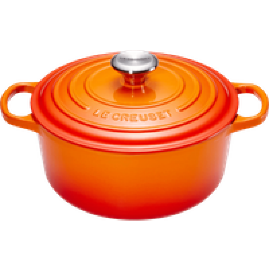 Le Creuset Signature Ronde Braadpan 24 cm Oranjerood afbeelding 